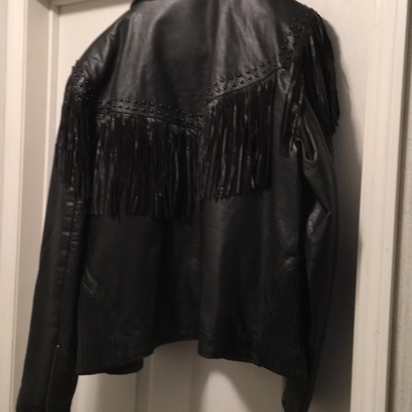 Leather motorcycle jacket - Picture 3 of 8